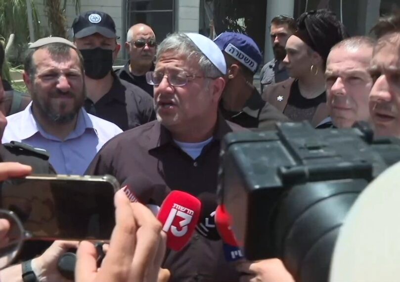 בן גביר מזירת הנפילה: "צריך להמשיך במערכה, ישראל תנצח"