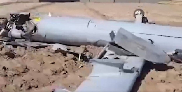 טיפה בים: איראן חוגגת את הפלת הכטב"ם הראשון | תיעוד הנפילה