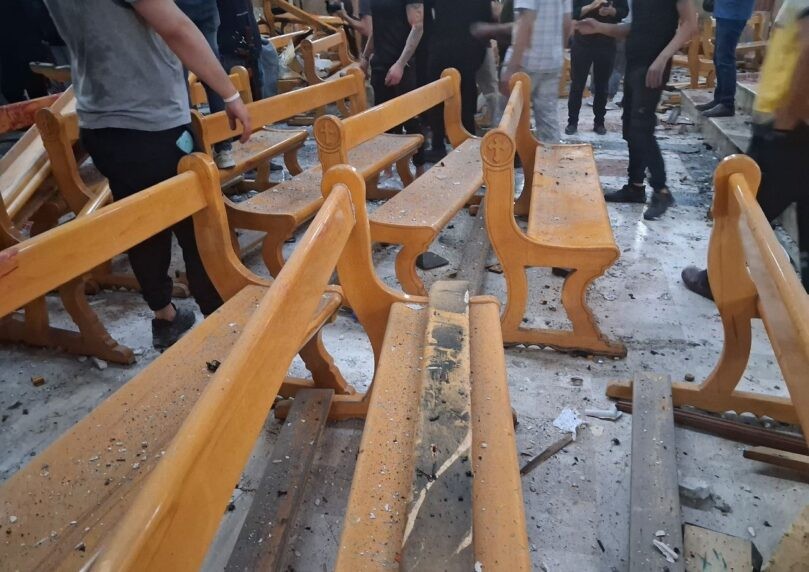 דיווח: מחבל מתאבד ביצע פיגוע בכנסייה בדמשק, 25 הרוגים במקום