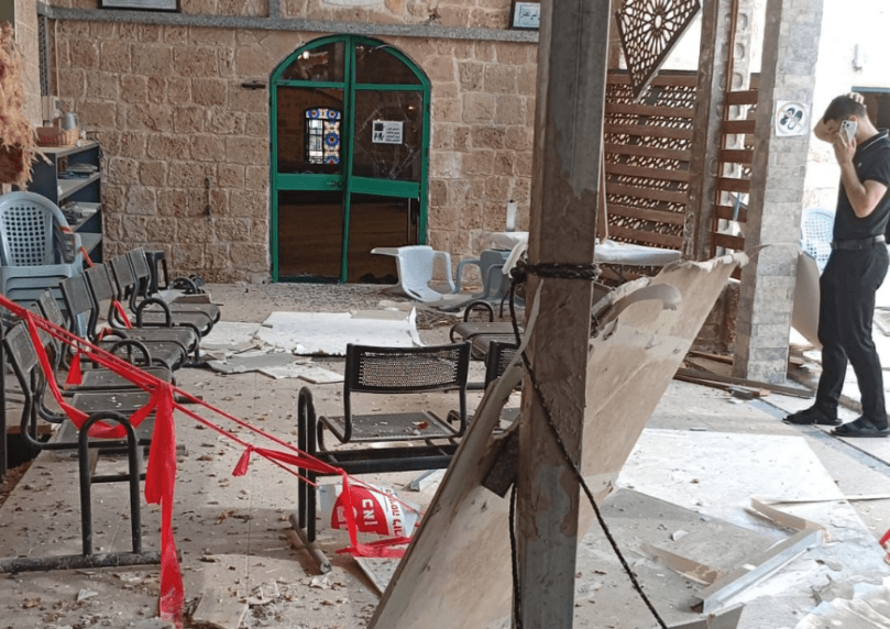 מסגד נפגע במתקפת הטילים על חיפה, אנשי דת ששהו במקום נפצעו