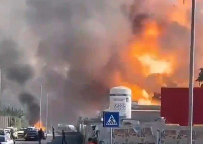 פיצוץ עז בתחנת דלק ברומא: לפחות 10 פצועים במקום