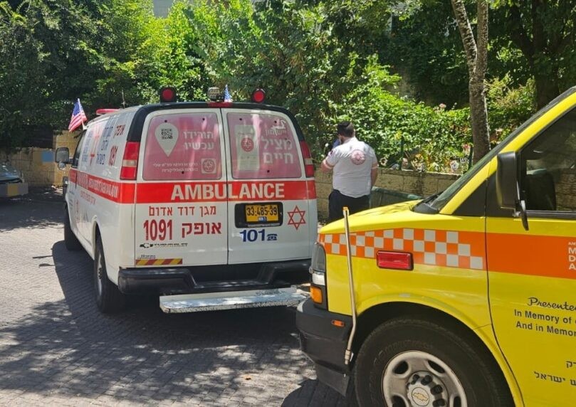 הזירה במבשרת ציון | צילום: תיעוד מבצעי מד"א