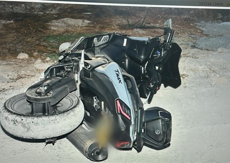 חשוד ברצח נמלט על אופנוע, עשה תאונה - ונעצר בביה"ח | צפו