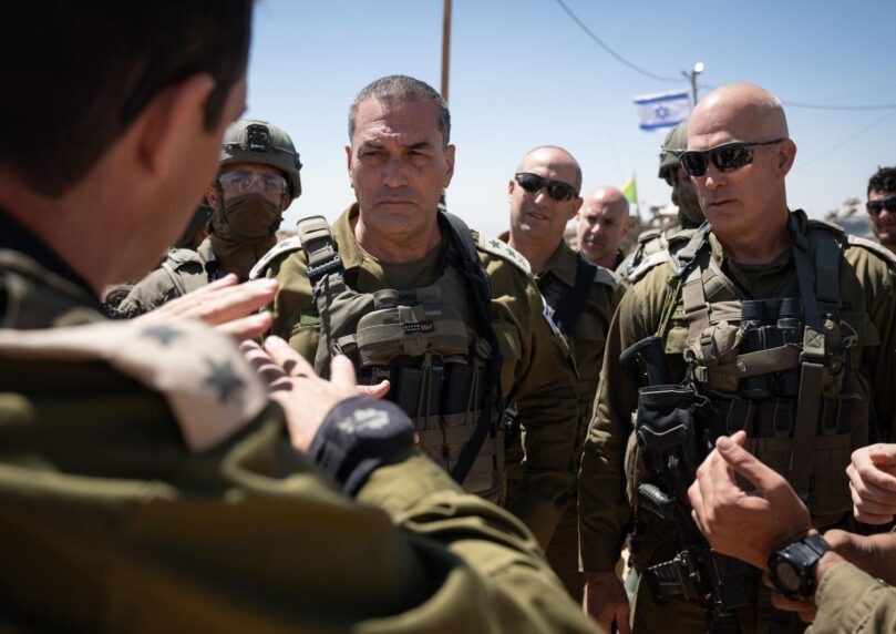 "יש לשמור על דריכות גבוהה": הרמטכ"ל בהערכת מצב בשטח סוריה