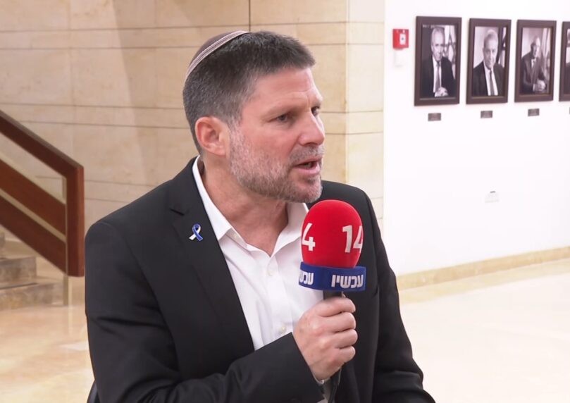 סמוטריץ': "ריבונות זאת ההכרעה היחידה ביהודה ושומרון"