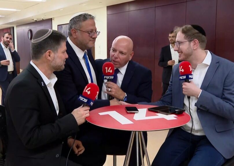 "איתמר, בוא נעשה ביחד": המפגש הספונטני בין שני השרים | צפו