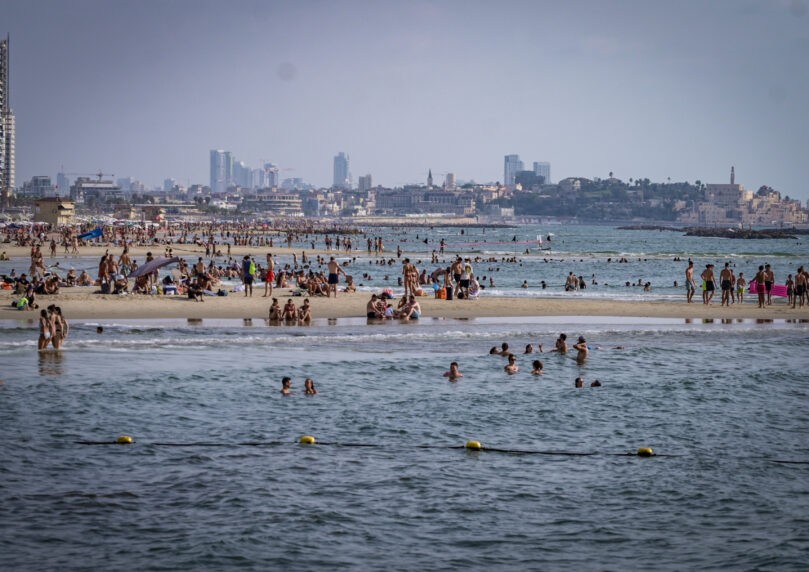 האזהרה של משרד הבריאות למתרחצי החוף הנפרד בתל אביב