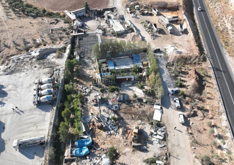 בעקבות סיכון ביטחוני: נהרס מתחם נופש לא חוקי סמוך לבית לחם