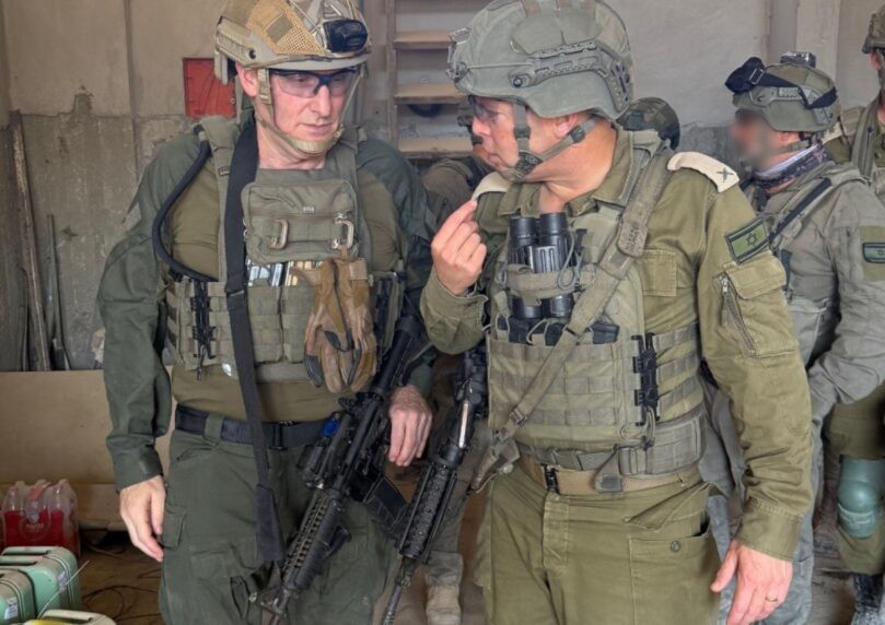 מפקד חיל האוויר קיים סיור בתוך רצועת עזה
