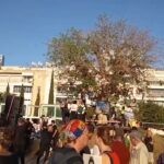 מוחים קראו "די לרצח העם" – המשטרה פיזרה את האירוע | תיעוד