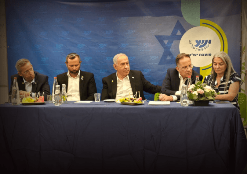 רה"מ הגיע לפגישה עם ראשי ההתיישבות לדון בנושא החלת הריבונות