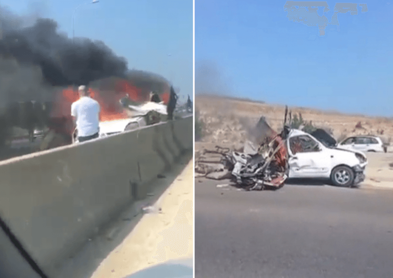 דיווח בלבנון: רכב הותקף ב-2 טילים בדרום המדינה | תיעוד