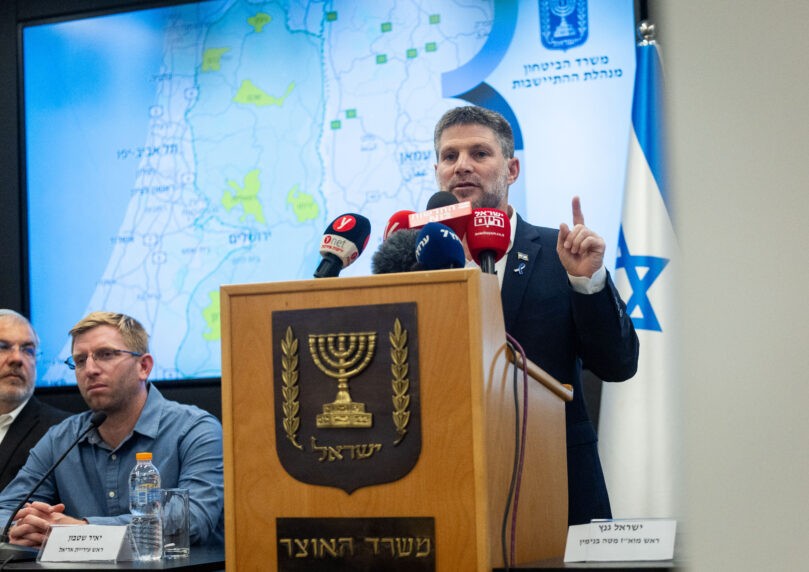 כמחצית מהציבור תומכים במפת הריבונות של השר סמוטריץ'