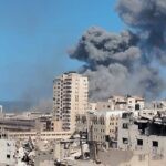 לאחר הודעת הפינוי: צה"ל תקף את בניין טיבה בשכונת רימאל בעזה
