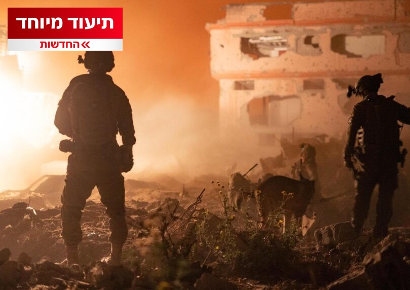 תיעוד ראשון מהלחימה בעזה: הלל ביטון רוזן עם לוחמי חטיבה 188