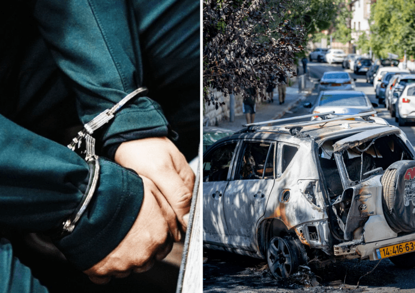 אכיפה בררנית: החשוד בהצתת רכב בהפגנת השמאל שוחרר למעצר בית