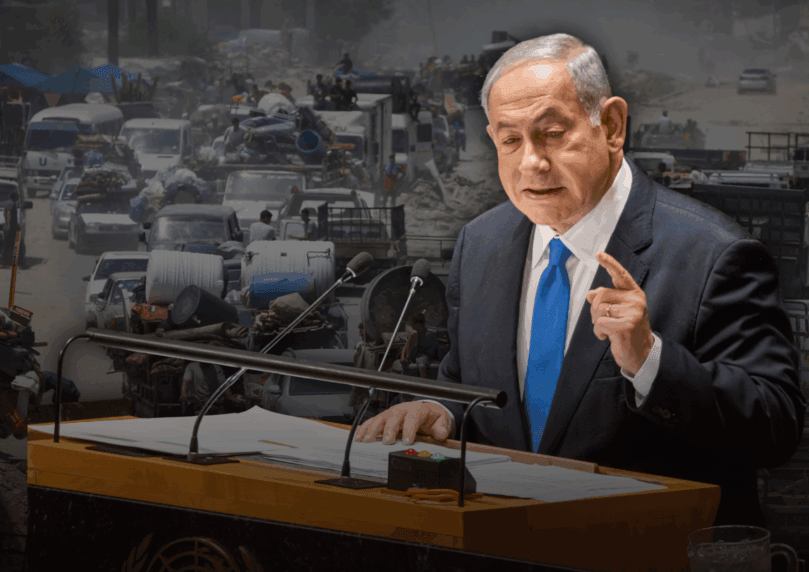 צה"ל ישמיע את נאום נתניהו באו"ם ברחבי רצועת עזה