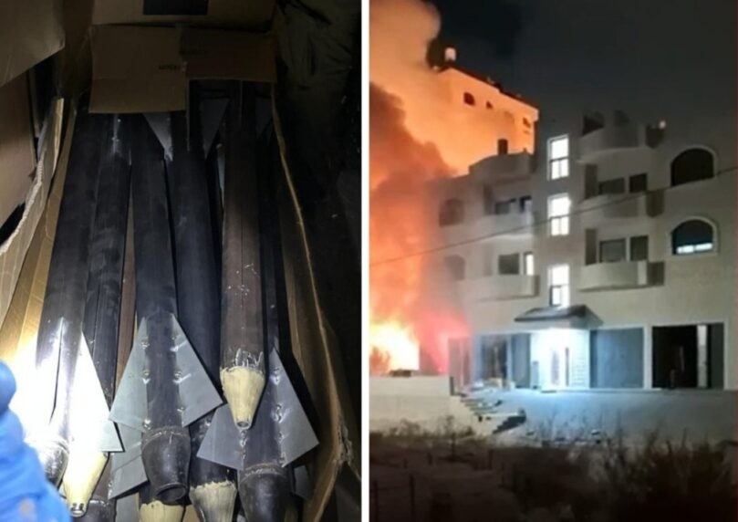 14 רקטות התגלו בפעילות ביו"ש - כשחלקן מוכנות לשיגור