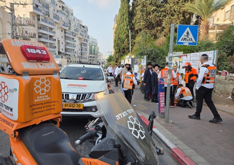 בני ברק: ילדה בת ארבע נפצעה באורח קשה בתאונה - מצבה לא יציב