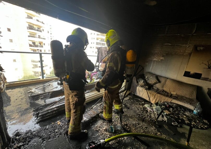 במהלך השבת: 2 אנשים נפגעו משאיפת עשן בשריפה באשדוד