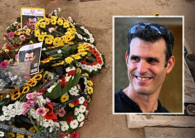 דרור אור הי"ד הובא למנוחות בבארי אחרי שנתיים ונטמן ליד אשתו