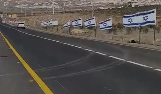 במבצע נרחב: אלפי דגלי ישראל נפרסו לאורך צירי התנועה בשומרון
