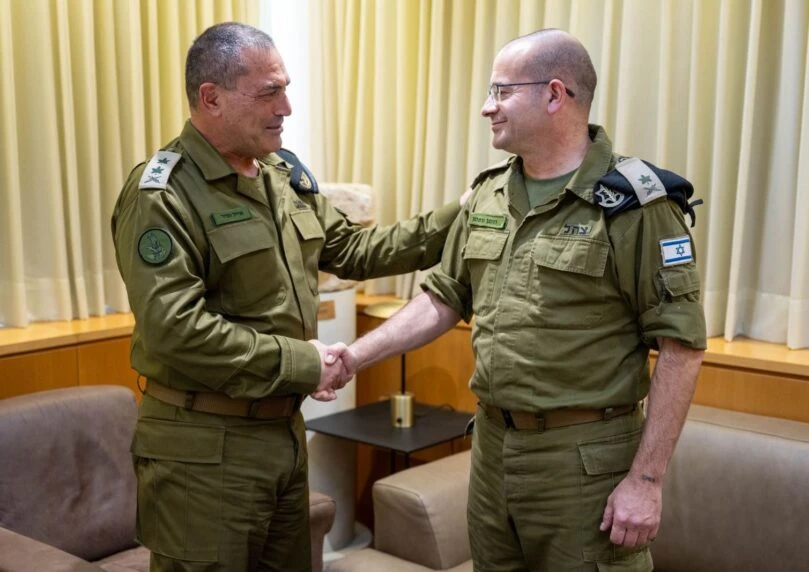 הרמטכ"ל נפגש עם האלוף גופמן ובירך אותו על המינוי
