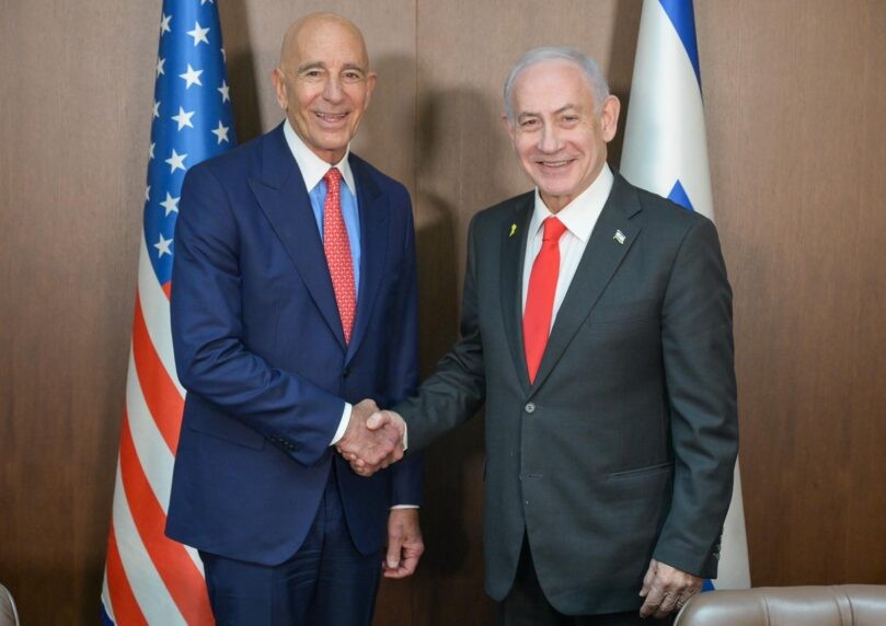 לאחר שרמז שישראל אינה דמוקרטיה, טום ברק נפגש עם רה"מ