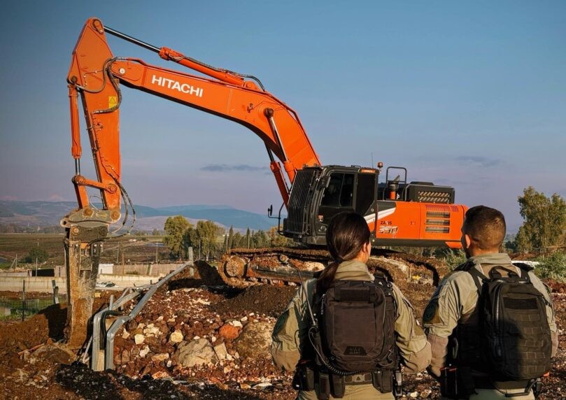 האכיפה נגד הפשיעה בצפון: חומה באורך 200 מטרים נהרסה