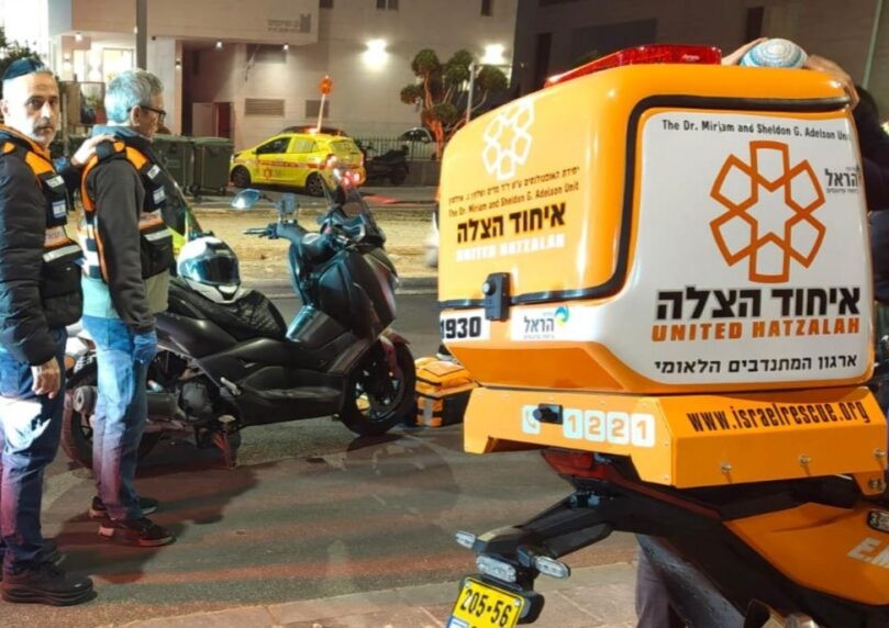 הולכת רגל כבת 55 נפצעה באורח בינוני מפגיעת אופנוע בחולון