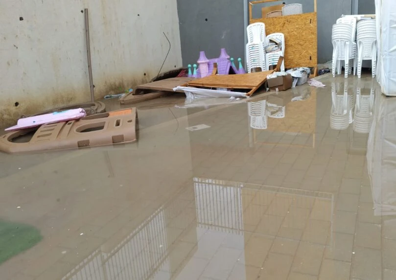 הצפות ענק בגן בבית שמש - ההורים טוענים: "קולנו לא נשמע"