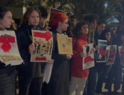 צפו: מפגינים מחו נגד טקס פרסי הקולנוע האלטרנטיבי בירושלים