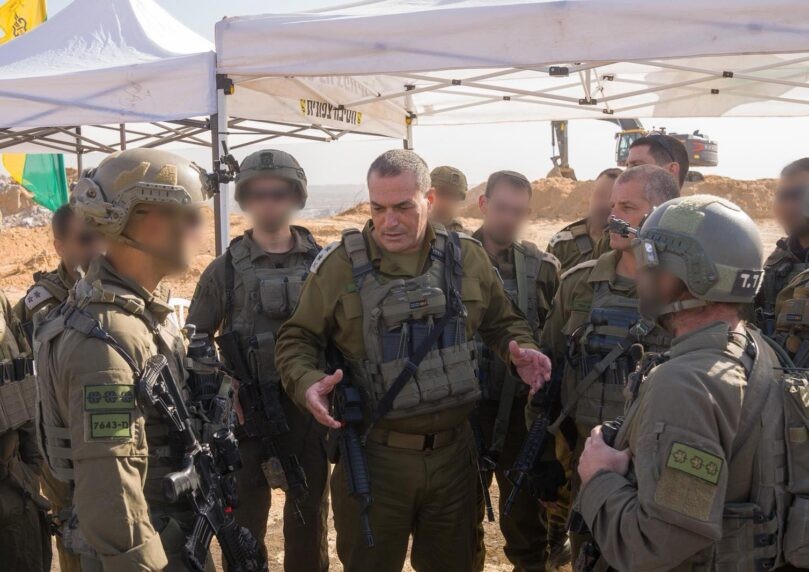 הרמטכ"ל בסיור ברצועת עזה: "הקו הצהוב הוא קו גבול חדש"