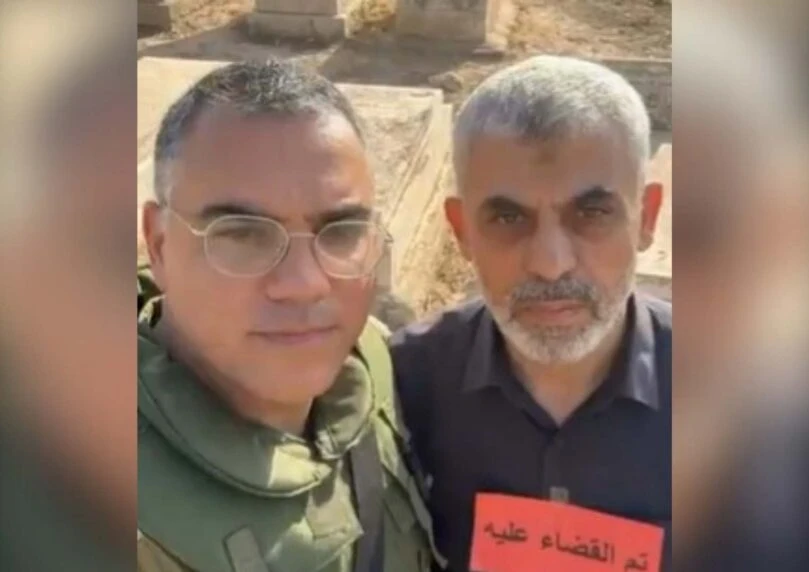 אביחי אדרעי בסלפי עם סינוואר: הסרטון שעורר סערה בעולם הערבי