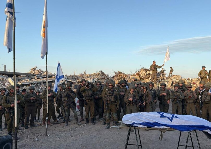 בלב רצועת עזה: תיעוד מצמרר מטקס האשכבה לרן גואילי הי"ד