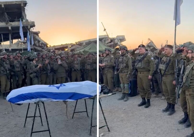 תיעוד מהרצועה: הרמטכ"ל והלוחמים מצדיעים לרן גואילי