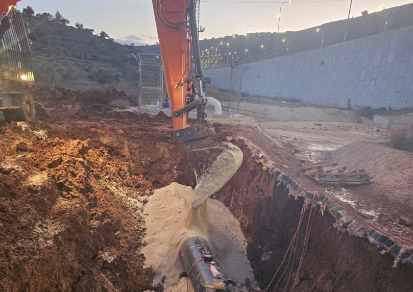 צעד לתיקון ההתנתקות: הושלם קו המים שיעקוף את חווארה