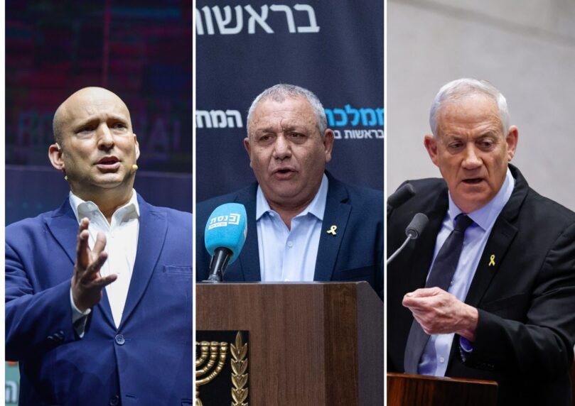 שוב יורה בנגמ"ש: גנץ בעוד מתקפה על בנט ואיזנקוט