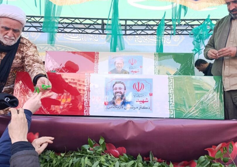 יצאה לדרך הלווייתם של עלי לאריג'אני ומפקד הבסיג' | תיעודים