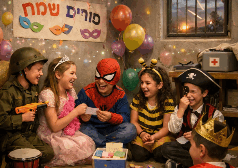 בצל המצב הביטחוני: איך לחגוג את חג פורים עם הילדים בבית?