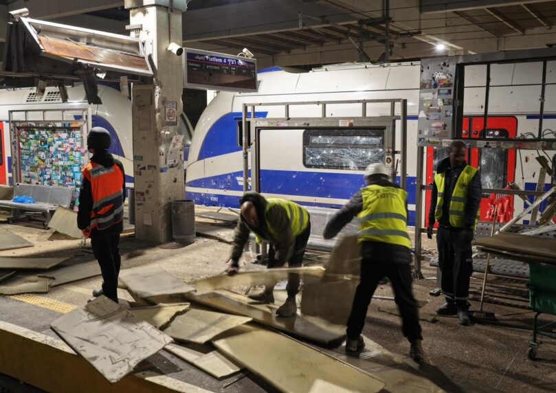 למרות ההרס הרב: תנועת הרכבות תחודש החל מהשעה 6:00 | תיעוד