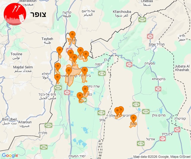 אזעקות בלתי פוסקות בצפון: חשש לחדירת כטב"ם בקריית שמונה והסביבה