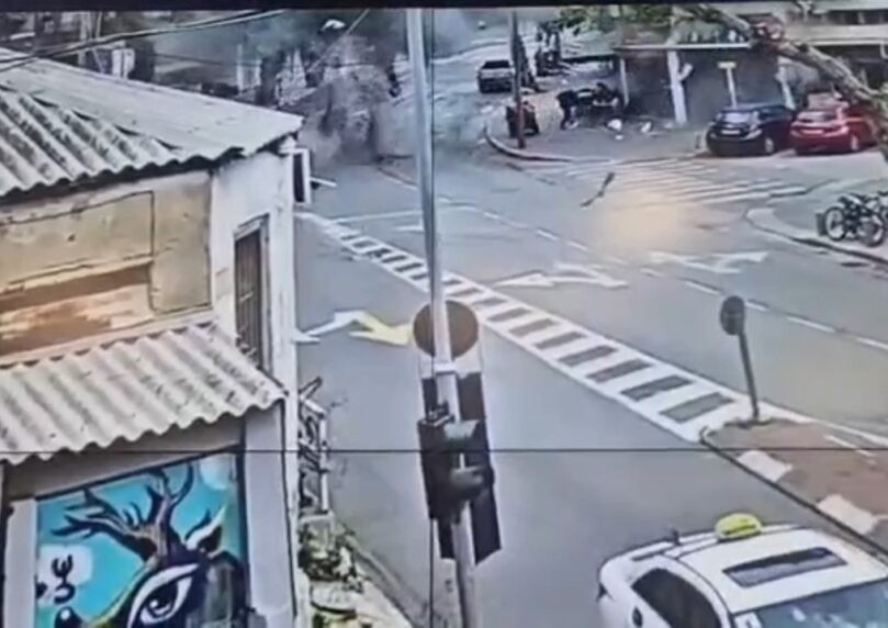 תושבים לא התמגנו בירי מאיראן - וכמעט ספגו פגיעה ישירה | צפו