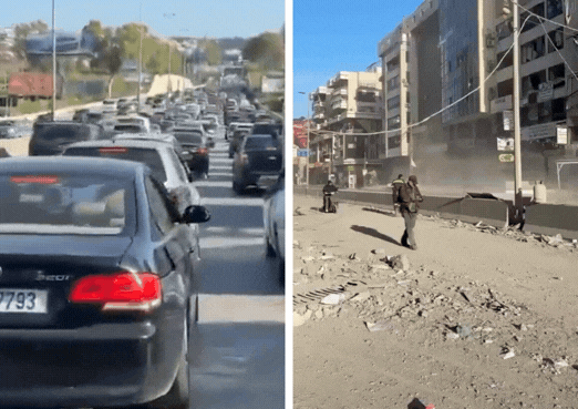 הדאחייה הרוסה ושוממה: תושבי ביירות נמלטו בהמוניהם | תיעוד