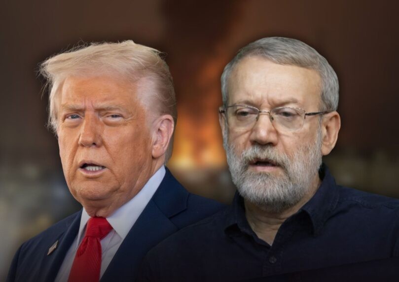האיומים של לאריג'אני על טראמפ לאורך ימי המלחמה