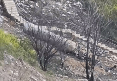 צפו: רסיס טיל איראני נפל במרחק מטרים ספורים ממקווה האר"י