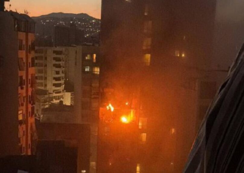 בלבנון מדווחים על תקיפה לעבר דירה בבניין מגורים בביירות