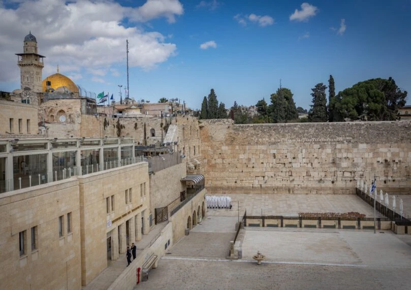 "בעשר שנים הקרובות" המפלס החדש של רחבת הכותל המערבי