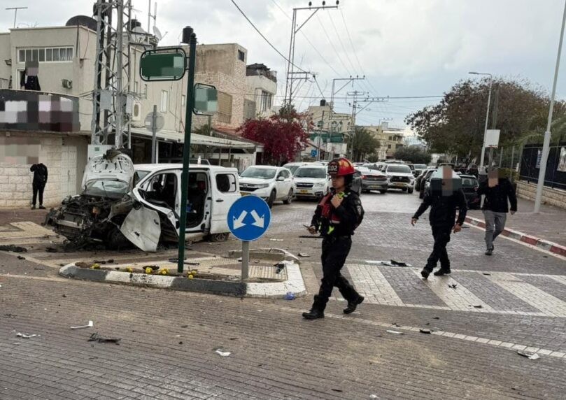 רכב התפוצץ בטירה, גבר כבן 40 נפצע באורח קשה