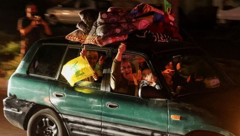תמונות של נסראללה ודגלי טרור: כך נראו החגיגות בלבנון | צפו
